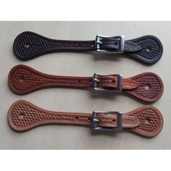 Spur Straps - Ladies with Basket Tooling