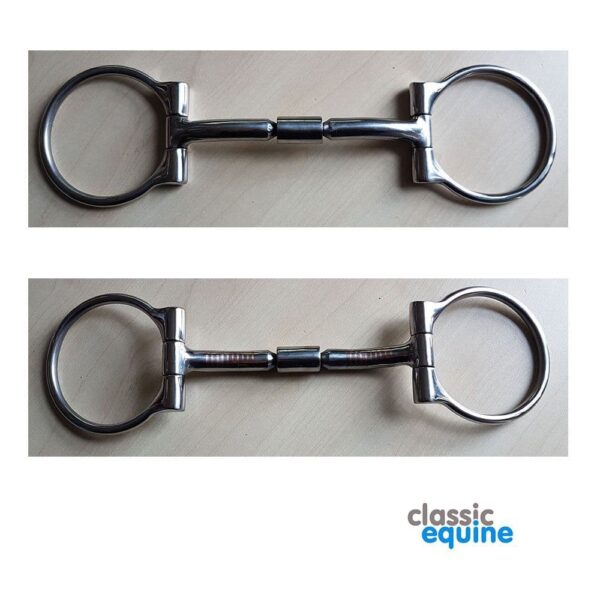 Stainless Steel Offset D-Ring Billy Allen Bit - Thick Mouth Piece