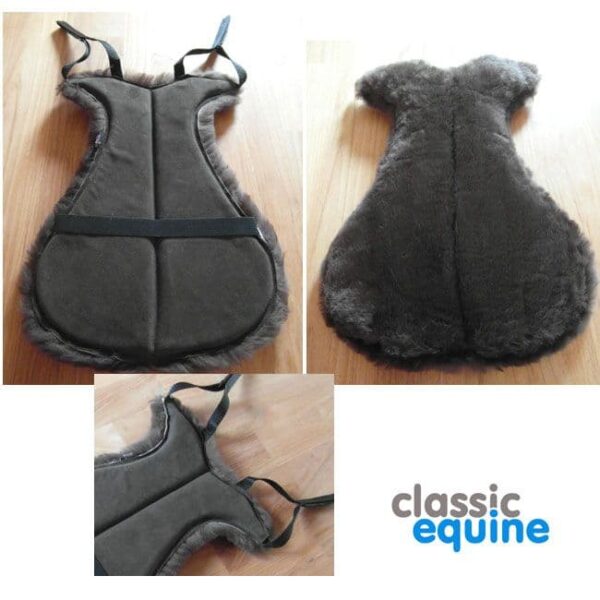 Western Seat Saver - Brown Sheepskin & Suede